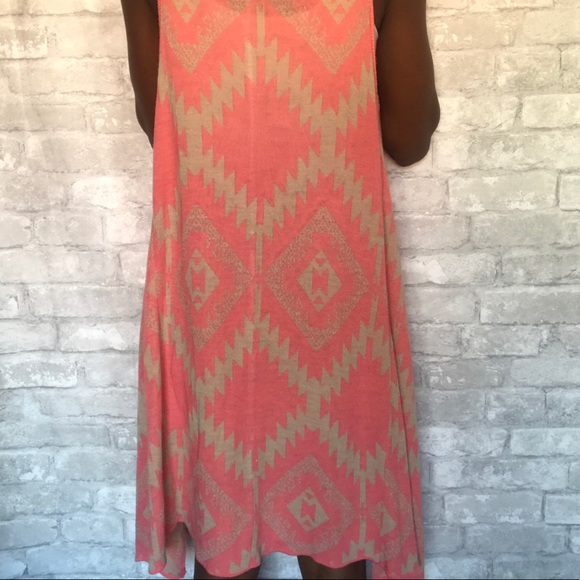 Tribal print high low sleeveless cardigan - Picture 5 of 8